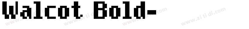 Walcot Bold字体转换